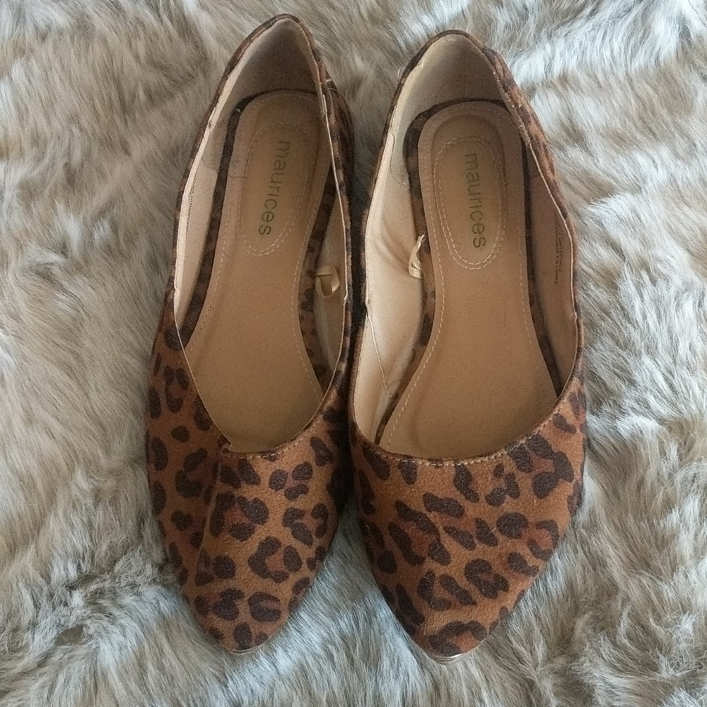 Maurices Leopard Flats